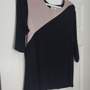 Elegant Black and Pink Women's Dress